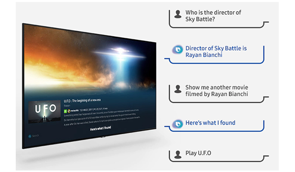 השתמשו בקולכם עם Bixby בטלוויזיה