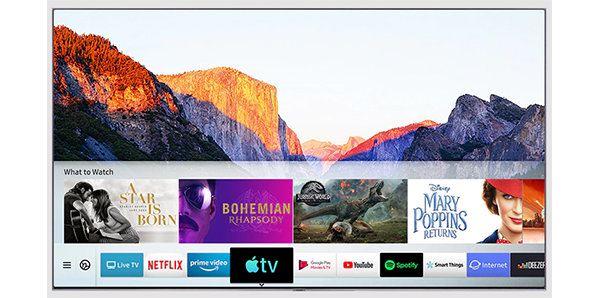 QLED פוגש את אפליקציית Apple TV החדשה