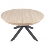 שולחן פינת אוכל עגול דגם וגאס - צבע אלון