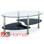 שולחן סלון דו-מדפי מבית Homax דגם סמפדוריה - צבע שחור