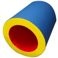 funplay ציוד לגימבורי חבית קשיחה מרופדת