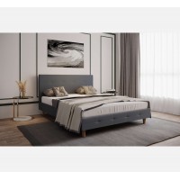 מיטה זוגית מדגם JENNY – אפור