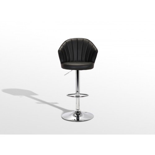 כיסא בר דגם ג’יין דמוי עור איכותי בסגנון מודרני. צבע שחור