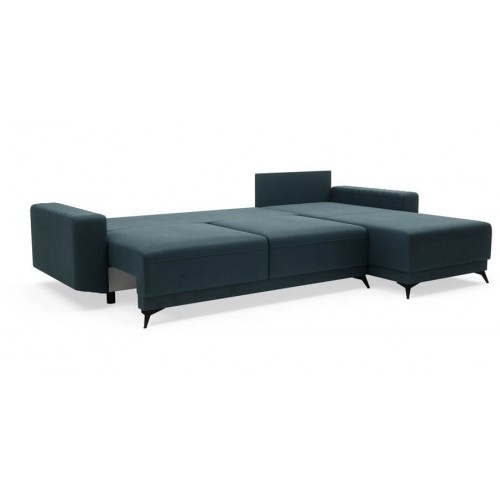 סלון פינתי SELENA נפתחת למיטה זוגית - טורקיז