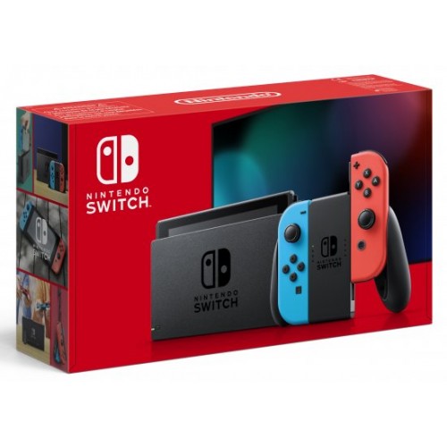 קונסולת משחק Nintendo Switch 32GB V2 עם שלטי Neon