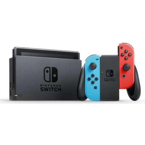 קונסולת משחק Nintendo Switch 32GB V2 עם שלטי Neon