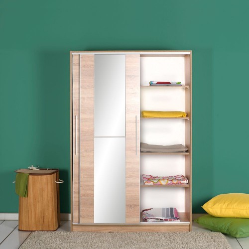 ארון בגדים דלתות הזזה כולל מראה דגם מורגן WD-512 מבית HOMAX 