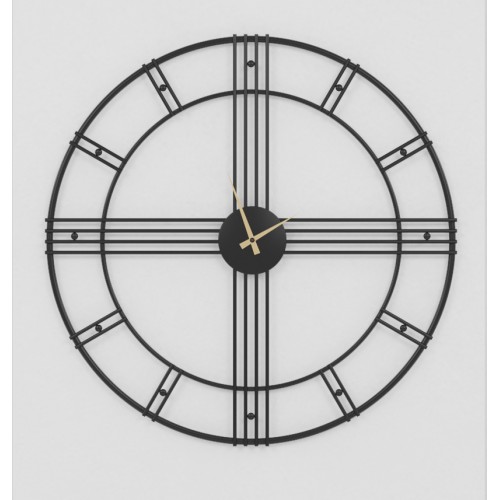 שעון קיר גדול מעוצב דגם פריז
צבע שחור Razco