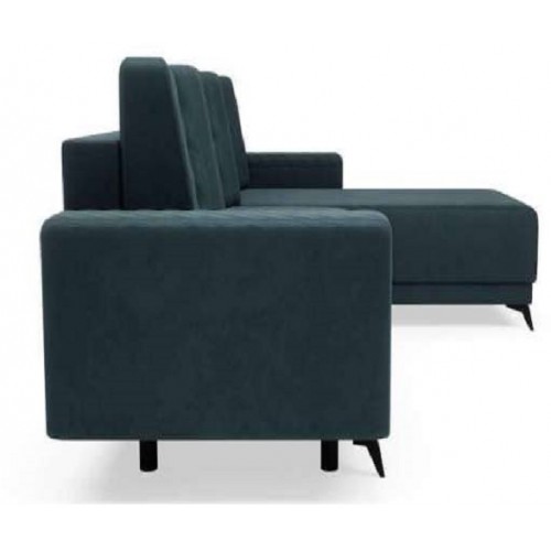 סלון פינתי SELENA נפתחת למיטה זוגית - צבע ירוק טורקיז