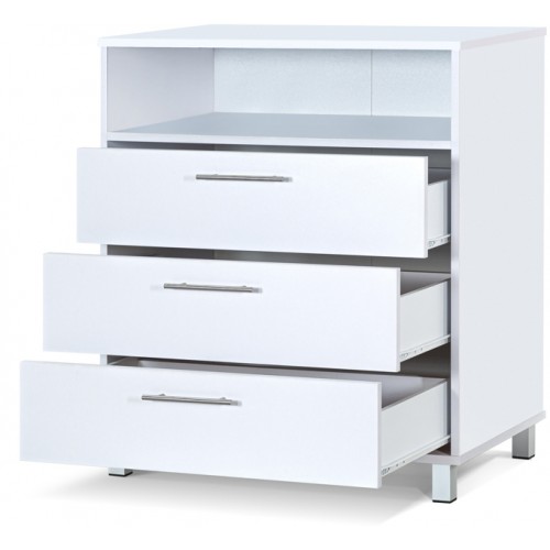 שידת 3 מגירות דגם ''איתי'' בצבע לבן