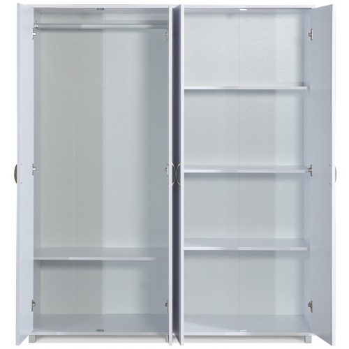 ארון 4 דלתות לבן 709