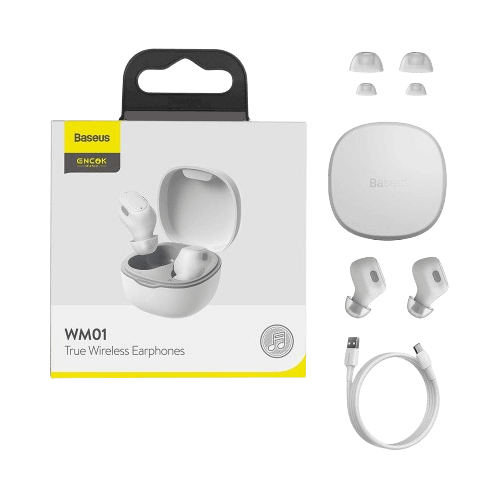 אוזניות Bluetooth אלחוטיות Baseus TWS דגם WM01