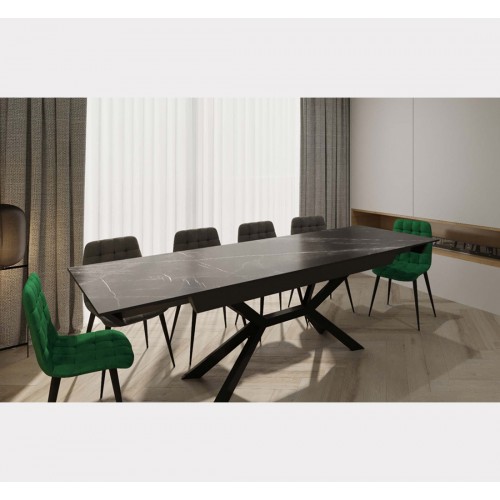 שולחן לפינת אוכל דגם גרניט שחור Panda Style