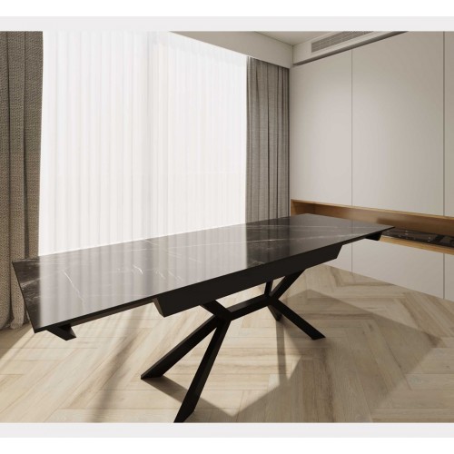 שולחן לפינת אוכל דגם גרניט שחור Panda Style