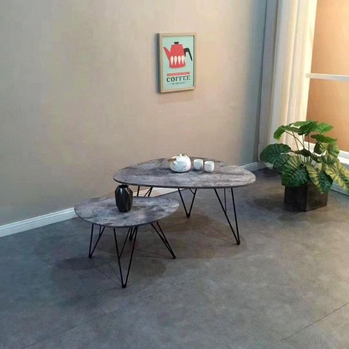 pandastyle זוג שולחנות סלון מעוצבים דגם קארין