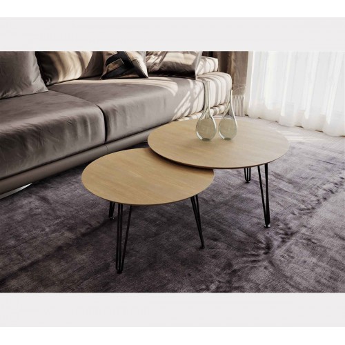 סט מזנון וזוג שולחנות דגם קיסר