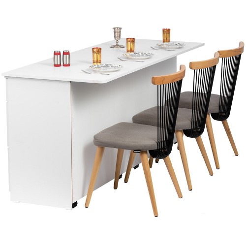 805A אי ענק למטבח משולב פינת אוכל