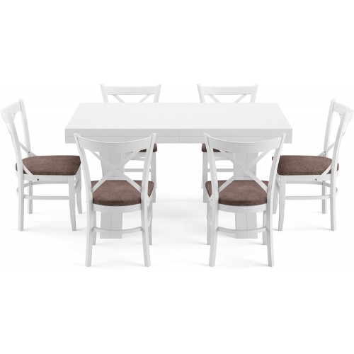 שולחן פינת אוכל נפתח דגם שנגחאי.