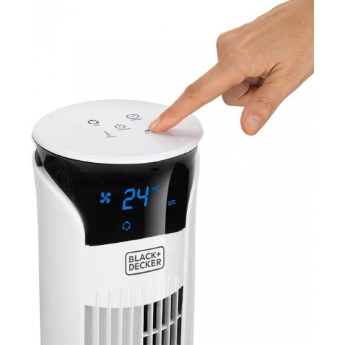 מאוורר מגדל שלט מעוצב עם BXEFT48E מבית BLACK&DECKER