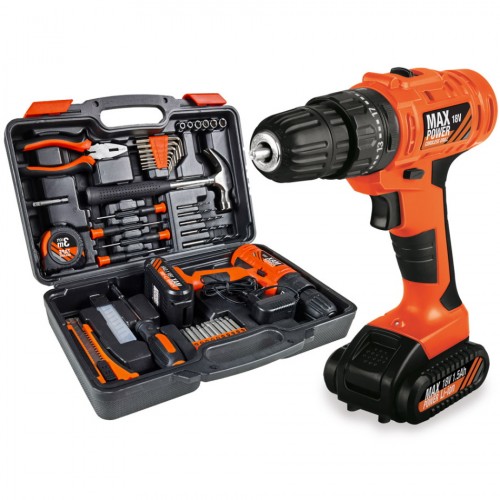 סט מברגה אימפקט 18V דגם DRILLX-45 מבית PURE ENERGY