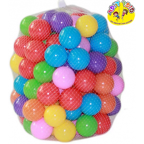 מתקני ג'ימבורי - שק של 100 כדורים לבריכת כדורים.