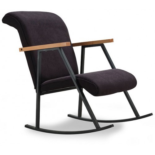 כורסת נדנדה מעוצבת Homax דגם Yoka צבע שחור