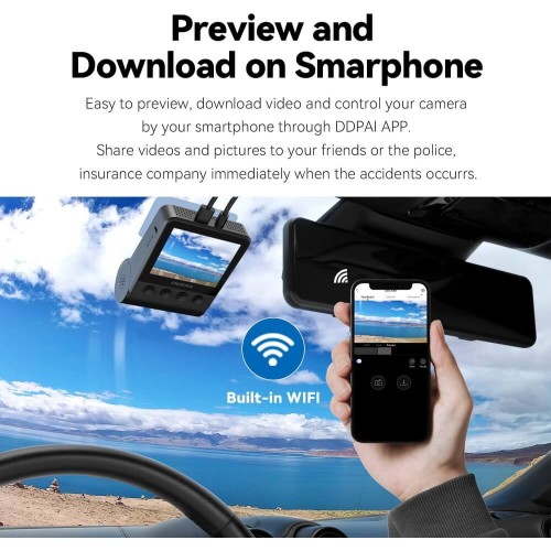 מצלמת דרך  DDPAI Z50 PRO GPS