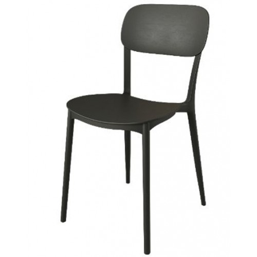 כיסא דגם אוהיו מפלסטיק קשיח צבע שחור