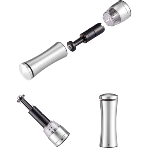 סט מטחנות מלח/פלפל חשמליות NG55 כסוף NAKIRI