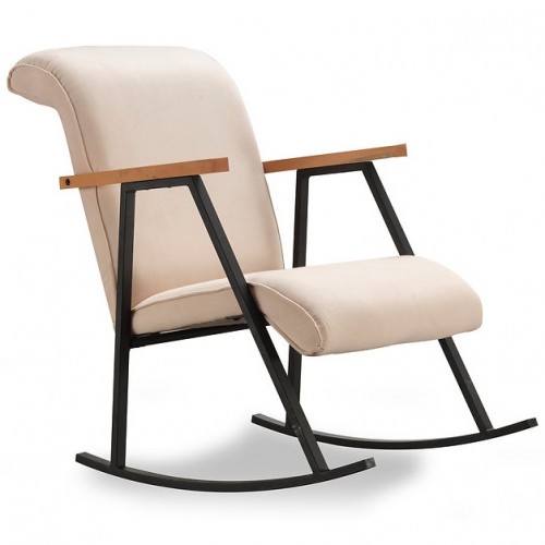 כורסת נדנדה מעוצבת Homax דגם Yoka צבע קרם