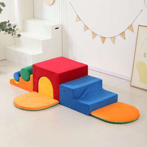 מתקני ערכת ג’ימבורי צבעונית בד קטיפה