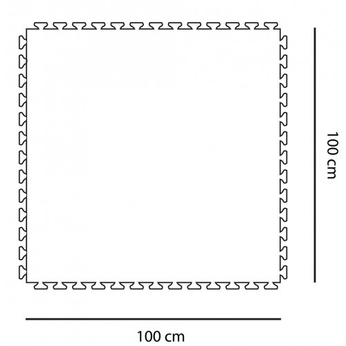 מידות משטח מזרן פאזל חדרי ספורט, בריכת שחיה ביתית