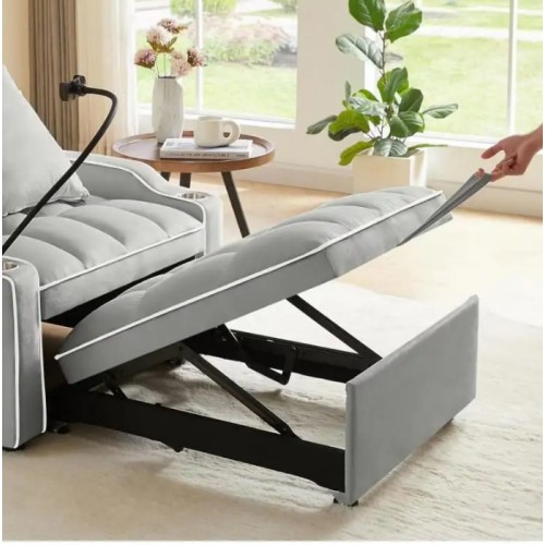 כורסת מיטה יוקרתית "לאציו" – Lazio אפור