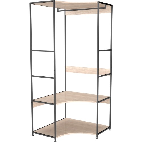 יחידת מדפים פינתית דגם 5T מסדרת WORD