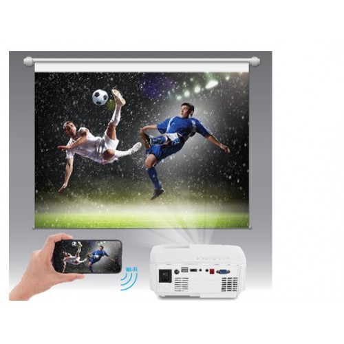 מקרן LED להקרנה על קיר עד "110 דגם PC-80 מבית PURE CINEMA