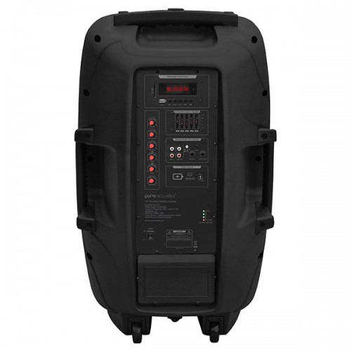 חיבורים אחוריים רמקול נייד מוגבר Pure Acoustics דגם PMW-2012